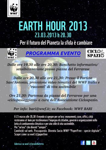 Sfida il Mondo per Salvare il Pianeta - Earth Hour 2013
