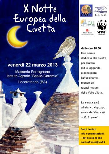 X Notte Europea della Civetta 2013 
