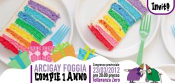 Arcigay Foggia “le Bigotte” festeggia il suo primo compleanno