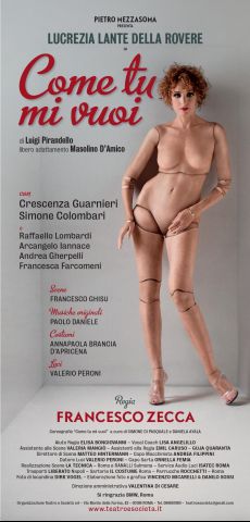 Come tu mi vuoi, di Luigi Pirandello, con Lucrezia Lante della Rovere