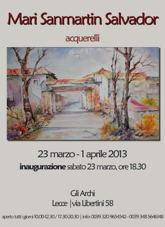 Mostra Personale di Pittura di Mari Sanmartin Salvador