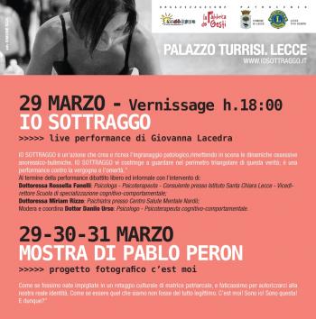 Mostra performance dibattito al Palazzo Turrisi