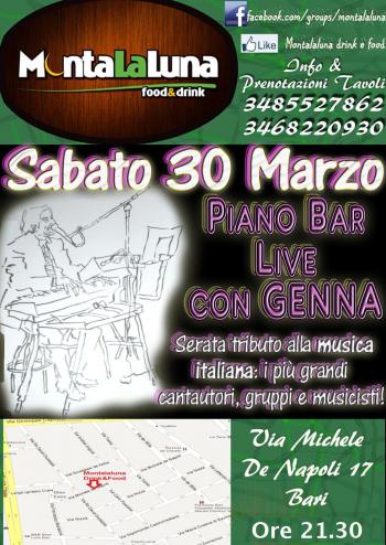 Serata Italiana: Piano Bar live con Genna