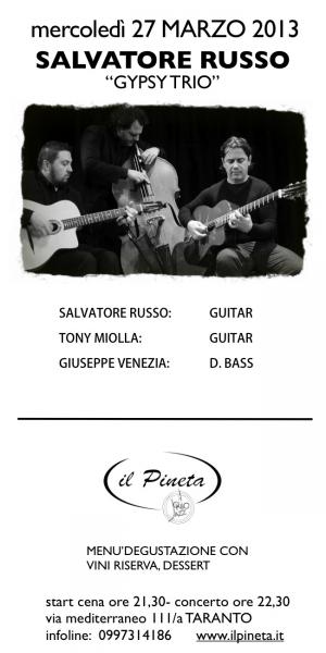 Salvatore Russo in Gipsy trio
