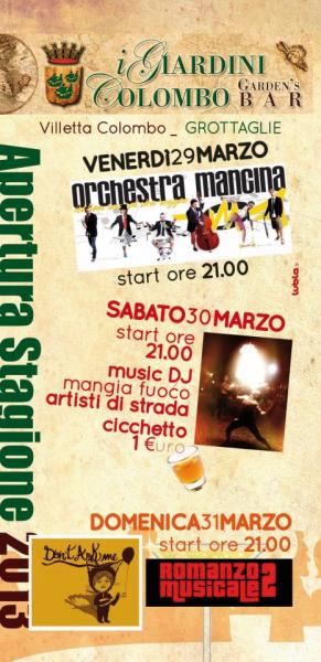 Apertura stagione 2013