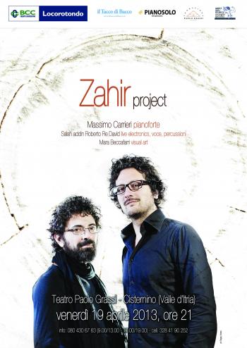 Massimo Carrieri in concerto  con il progetto Zahir