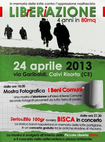 LIBrERiAZIONE: Mostra Fotografica “Beni Comuni – Istantanee di un Valore” + Bisca in concerto