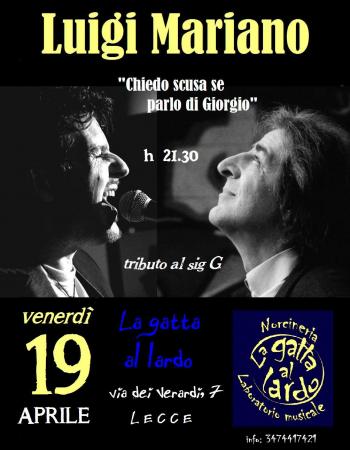 Luigi Mariano Racconta Giorgio Gaber