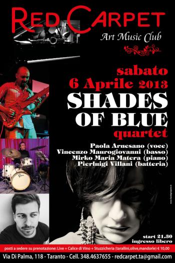 "Shades of Blue Quartet" - Paola Arnesano, Vincenzo Maurogiovanni, Pierluigi Villani, Mirko Maria Matera