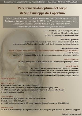 Benvenuto San Giuseppe - Veglia degli studenti