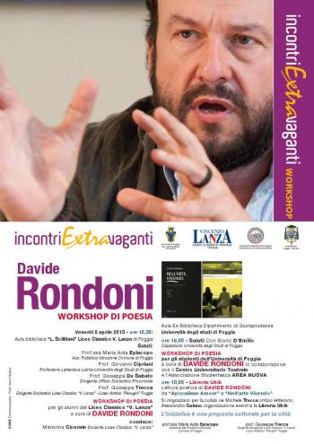 Il poeta Davide Rondoni incontra il pubblico
