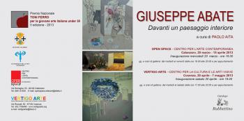 Davanti a Un Paesaggio Interiore, Mostra Personale di Giuseppe Abate