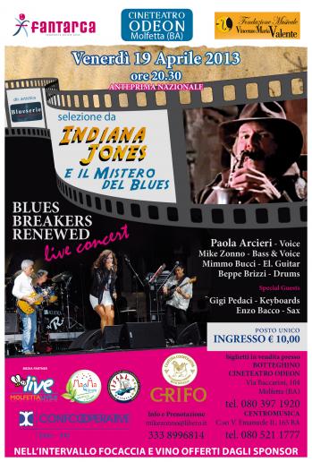 Indiana Jones Mistery of Blues & Blues Breakers Renewed live Concert