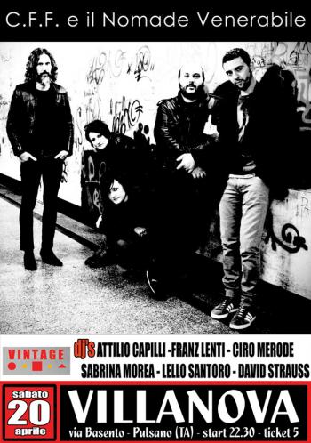 C.F.F. e il Nomade Venerabile in concerto  + Vintage dj set con Capilli, Lenti, Merode, Morea, Santoro, Strauss