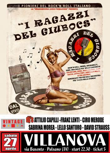 Vintage Night: I Ragazzi del Giubocs in concerto e Vintage dj set