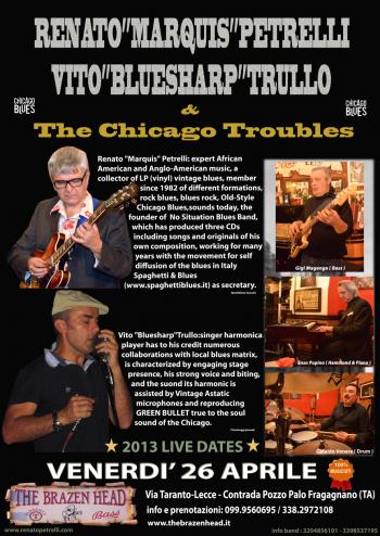 Renato Marquis Petrelli Vito Bluesharp Trullo & The Chicago Troubles Blues Band