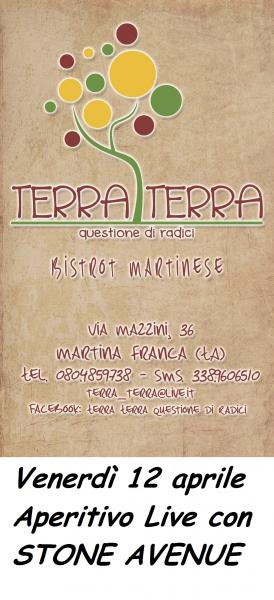 Aperitivo live con gli Stone Avenue