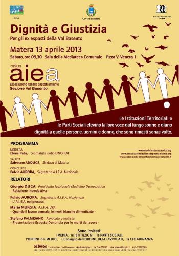 Dignità e Giustizia per gli ex esposti della Val Basento