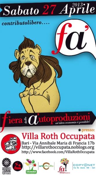 Fiera delle Auto Produzioni, mercatino bio, teatro bimbi, laboratori sul riciclo, musica e altro ancora 