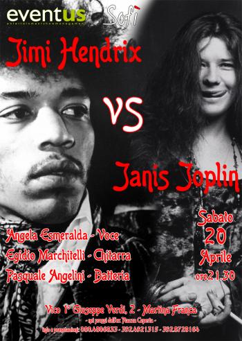 Jimi Hendrix   Vs  Janis Joplin