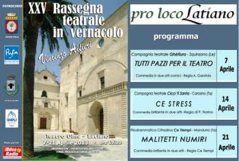XXV Rassegna teatrale in vernacolo "Vincenzo Alfieri" - "Malitetti numiri"