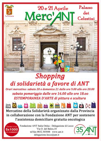 Merc'Ant 2013 Shopping Solidale in Favore Dell'Assistenza Domiciliare Oncologica