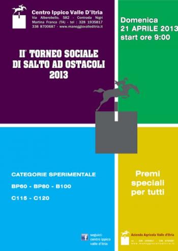 II. Torneo Sociale di salto ad ostacoli