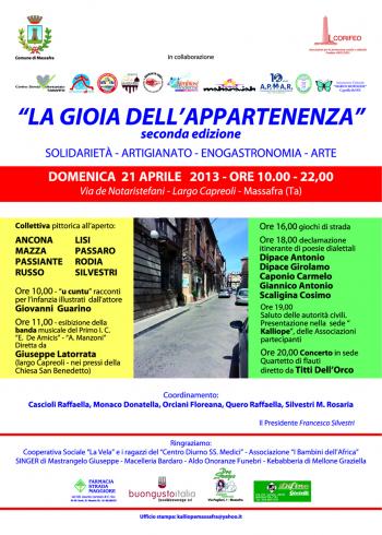 La Gioia dell'appartenenza