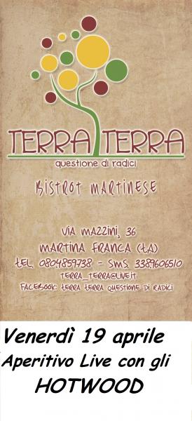 Aperitivo live con gli Hotwood