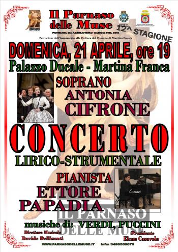 Concerto lirico con Antonia Cifrone e Ettore Papadia