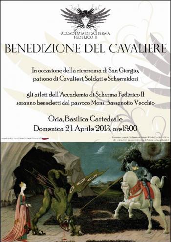 Benedizione del Cavaliere presso la Basilica Cattedrale di Oria