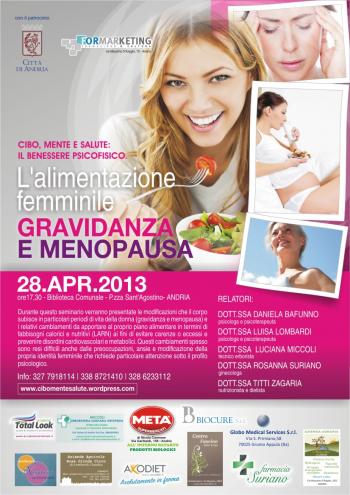 Seminario: L'alimentazione al Femminile: Gravidanza e Menopausa