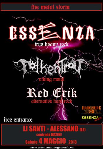 The metal storm - Essenza + Folkentroll + Red Erik