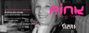 PINK Scritture al Femminile ospita Annalisa Bari