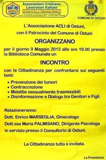 Incontro Informativo - Prevenzione e contraccezione