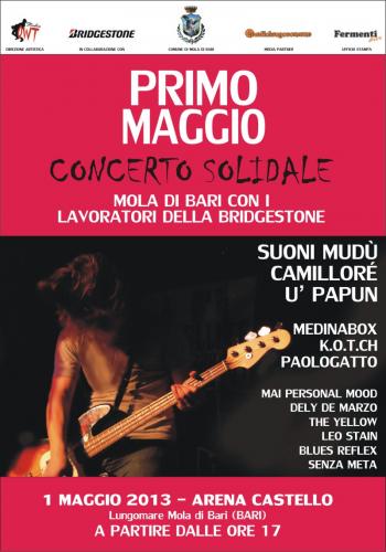 Maratona musicale per i lavoratori della Bridgestone Bari