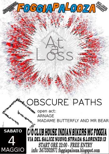 Foggiapalooza 13: Obscure Paths, Arnage, Black Dahlia e Madame Butterfly & Mister Bear in concerto 