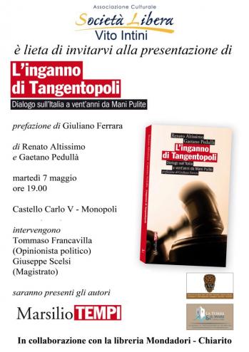 Renato Altissimo presenta L’inganno di Tangentopoli