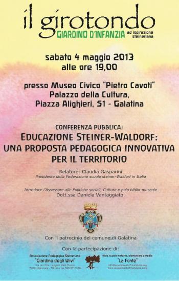 Educazione Steiner-Waldorf: una proposta pedagogica innovativa per il territorio