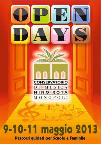 Open days al Conservatorio di Monopoli 