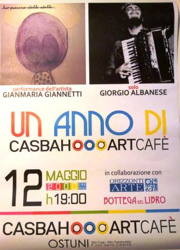 Performance dell'artista Gianmaria Giannetti