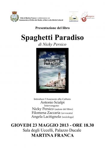 Presentazione del libro Spaghetti Paradiso