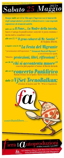 Fiera delle Autoproduzioni - Laboratori, teatro bimbi, Proiezioni, Concerti e molto altro