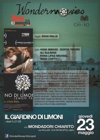 Proiezione del film il Giardino di Limoni - Cineforum Cittadino