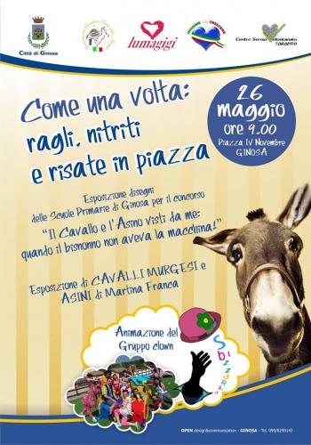 Come una volta: ragli nitriti e risate in piazza!