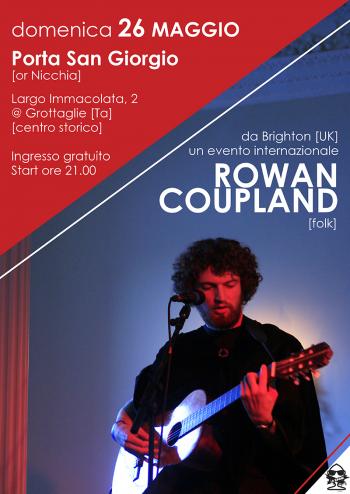 Rowan Coupland in concerto da Brighton, UK