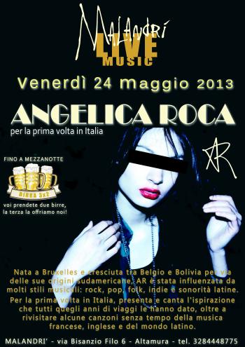 Angelica Roca in concerto al Malandri'