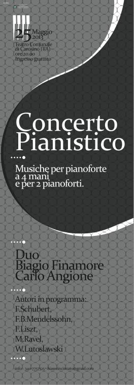 Biagio Finamore e Carlo Angione - Musiche per pianoforte a 4 mani e per 2 pianoforti