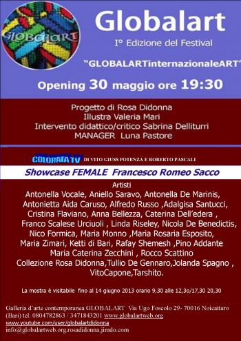 I° Edizione del Festival Globalart internazionaleART