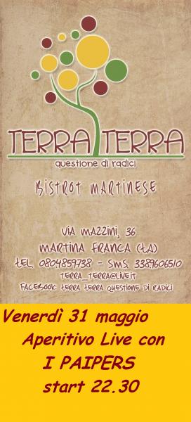 Aperitivo live Acoustic con i Paipers